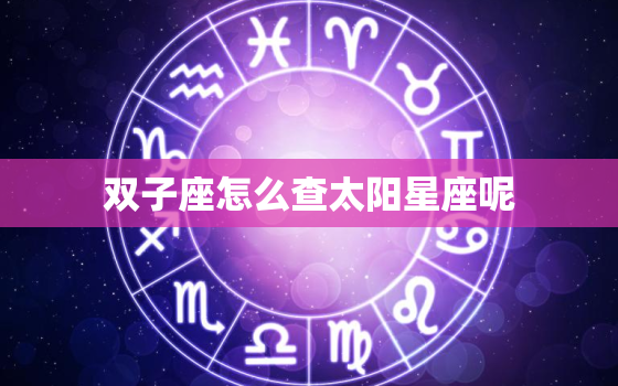 双子座怎么查太阳星座呢(轻松了解自己的性格特点)