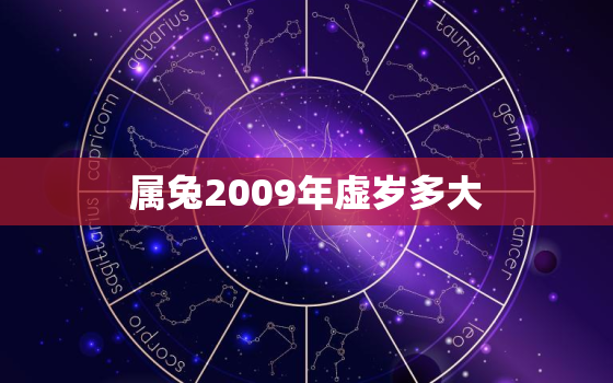 属兔2009年虚岁多大(如何计算属兔人的虚岁)