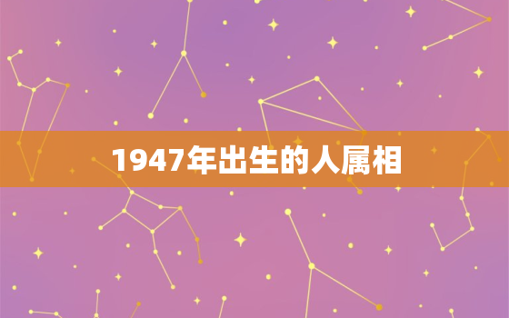 1947年出生的人属相(探寻中国传统文化中的生肖意义)