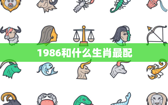 1986和什么生肖最配(寻找最佳配对)