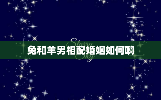 兔和羊男相配婚姻如何啊(幸福美满的秘诀)