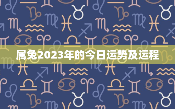 属兔2023年的今日运势及运程，属兔2o23年运势