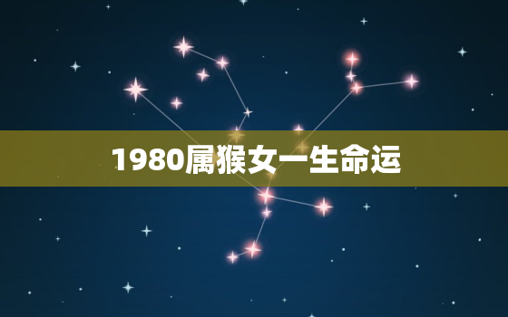 1980属猴女一生命运(如何在职场中脱颖而出)