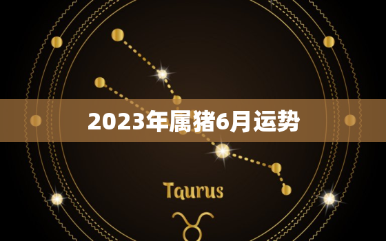 2023年属猪6月运势(猪年财运亨通事业顺利感情甜蜜)