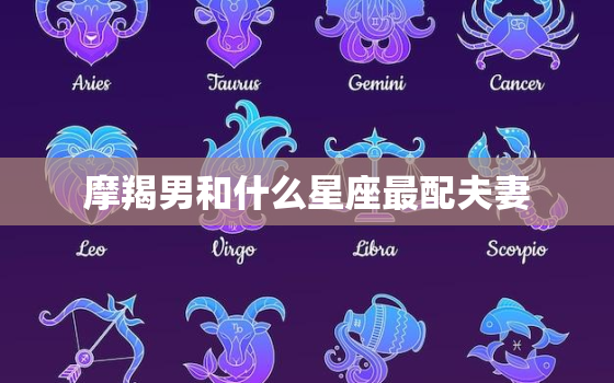 摩羯男和什么星座最配夫妻(最佳星座组合揭秘)