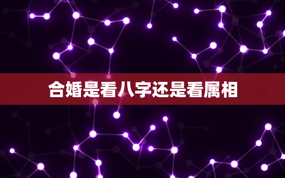 合婚是看八字还是看属相(如何选择最佳婚姻对象)