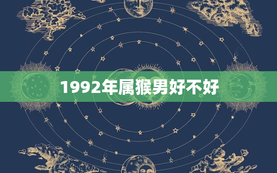 1992年属猴男好不好(如何看待属猴男的性格特点和命运趋势)