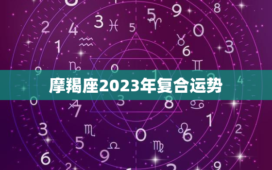摩羯座2023年复合运势(事业稳步上升财运亦佳)