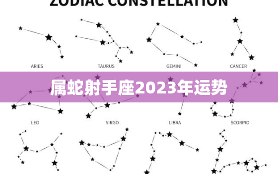 属蛇射手座2023年运势(顺风顺水财运亨通)