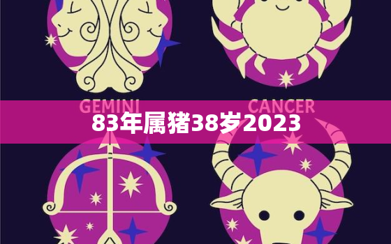 83年属猪38岁2023(猪年运势大揭秘)