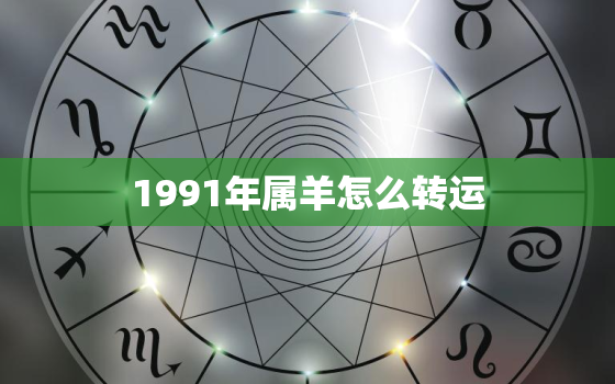 1991年属羊怎么转运(提升运势的小妙招)