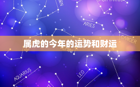 属虎的今年的运势和财运(2023财运旺盛但需谨慎行事)