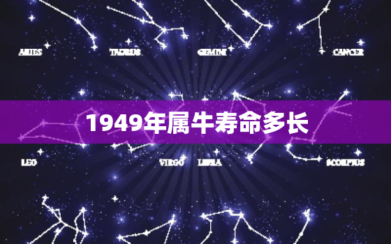 1949年属牛寿命多长(揭秘属牛人的长寿秘诀)