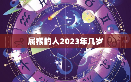 属猴的人2023年几岁(猴年大吉属猴的你几岁了)