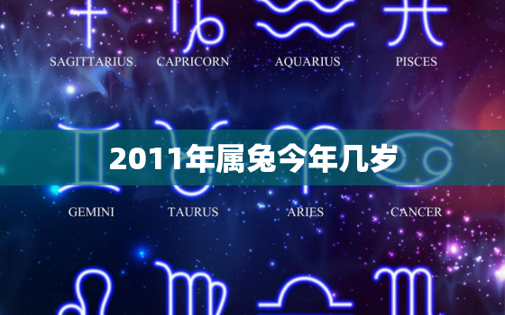 2011年属兔今年几岁(属兔人的年龄计算方法)