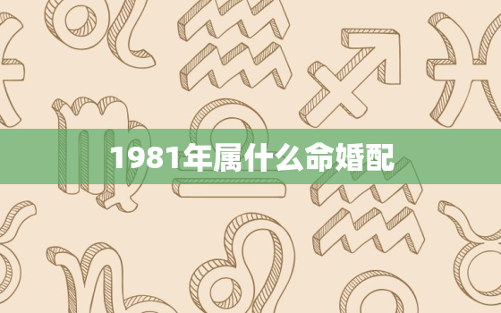 1981年属什么命婚配(如何选择最佳配偶)