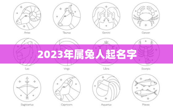 2023年属兔人起名字(如何选择适合自己的名字)