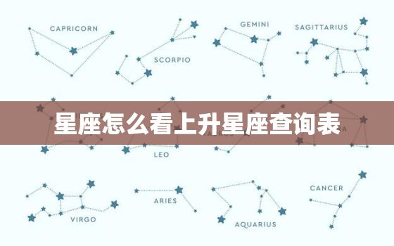 星座怎么看上升星座查询表(快速了解你的上升星座)