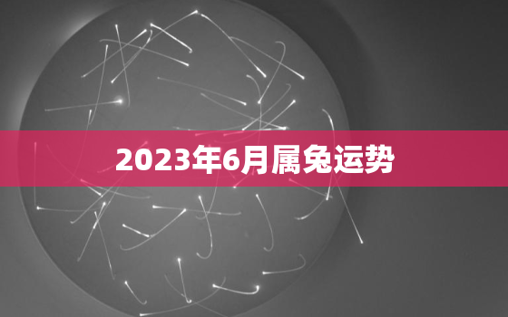 2023年6月属兔运势(顺风顺水财运亨通)