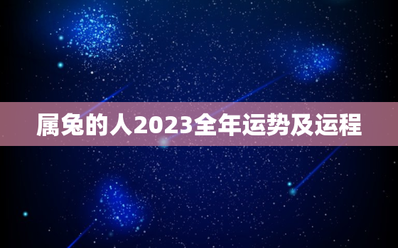 属兔的人2023全年运势及运程(幸运之年财运亨通)