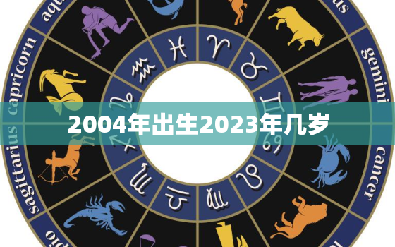 2004年出生2023年几岁(未来19岁青春正当时)