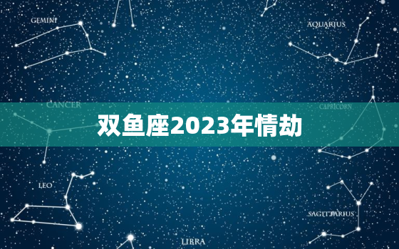 双鱼座2023年情劫(爱情运势大介绍)