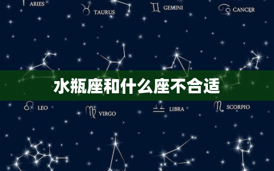 水瓶座和什么座不合适(星座配对大介绍)