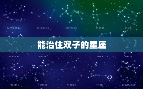 能治住双子的星座(介绍双子座的救星是哪个星座)