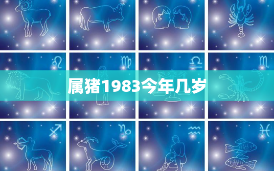 属猪1983今年几岁(如何算出你的年龄)