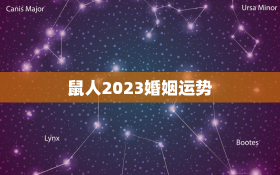 鼠人2023婚姻运势(幸福婚姻等待着你)