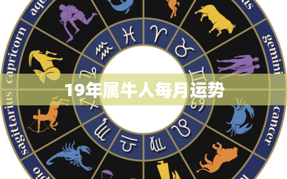 19年属牛人每月运势(全年好运连连)