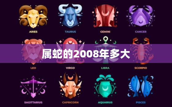 属蛇的2008年多大(如何计算属蛇人在2008年的年龄)