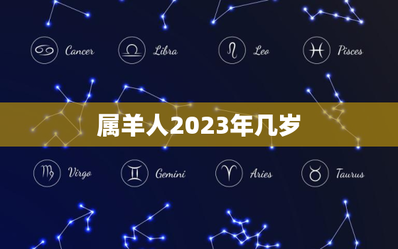 属羊人2023年几岁(2023年属羊人年龄计算方法详解)