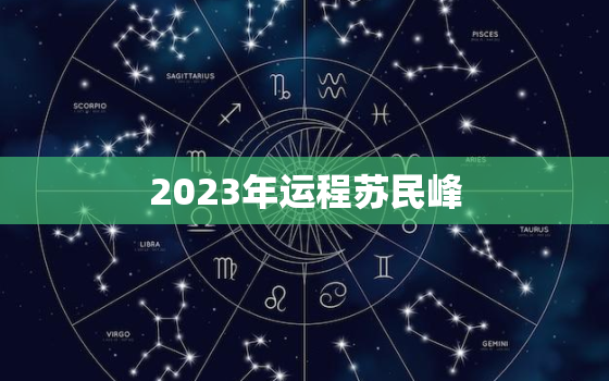 2023年运程苏民峰(登顶之路命运之旅)