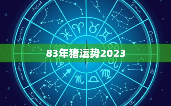 83年猪运势2023(猪年大吉财运亨通)