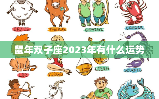 鼠年双子座2023年有什么运势，双子2023年运气