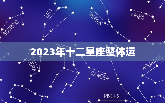 
2023年十二星座整体运，
2020年运势