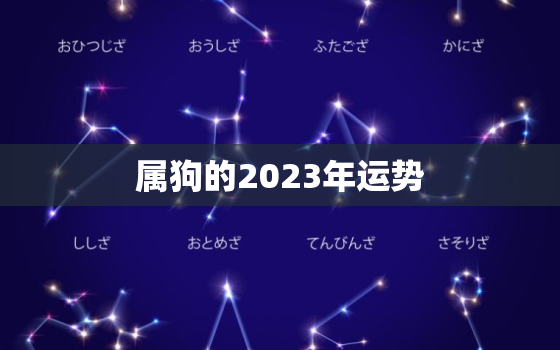 属狗的2023年运势，1982年属狗的2023年运势