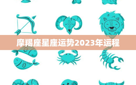 摩羯座星座运势2023年运程，摩羯座2023运势超准