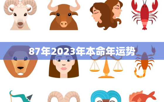 87年2023年本命年运势，87年2023年运势及运程每月运程