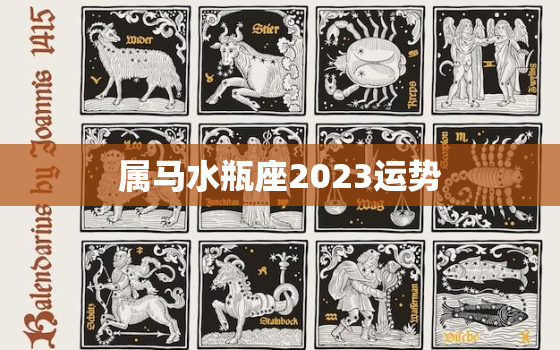 属马水瓶座2023运势，2020年属马水瓶女