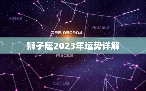 狮子座2023年运势详解
，狮子座2o21年运势