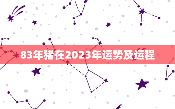 83年猪在2023年运势及运程，83年属猪人2023年运势及运程