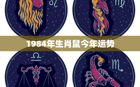 1984年生肖鼠今年运势，1984年的鼠今年运势