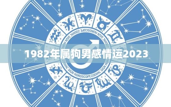 1982年属狗男感情运2023，1982年属狗男2022年运势及婚姻历程