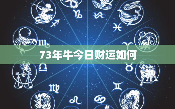 73年牛今日财运如何，73年属牛今日财运怎么样