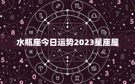 水瓶座今日运势2023星座屋，水瓶座今日运势2022