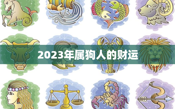 2023年属狗人的财运，2023年属狗人的全年运势