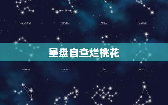 星盘自查烂桃花，星盘看桃花不准