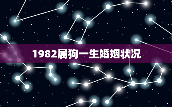 1982属狗一生婚姻状况，1982年属狗一生婚姻状况